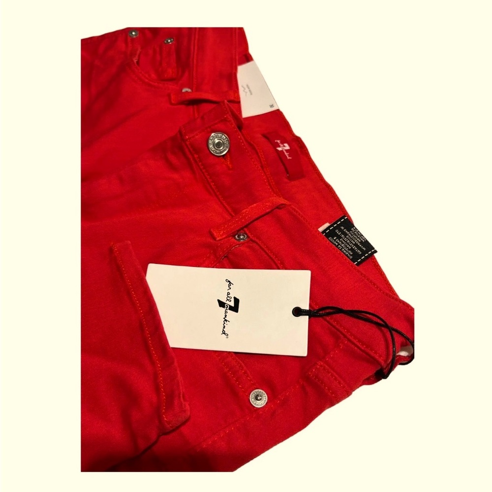 7 Formankind jeans. Red, NWT, size 27